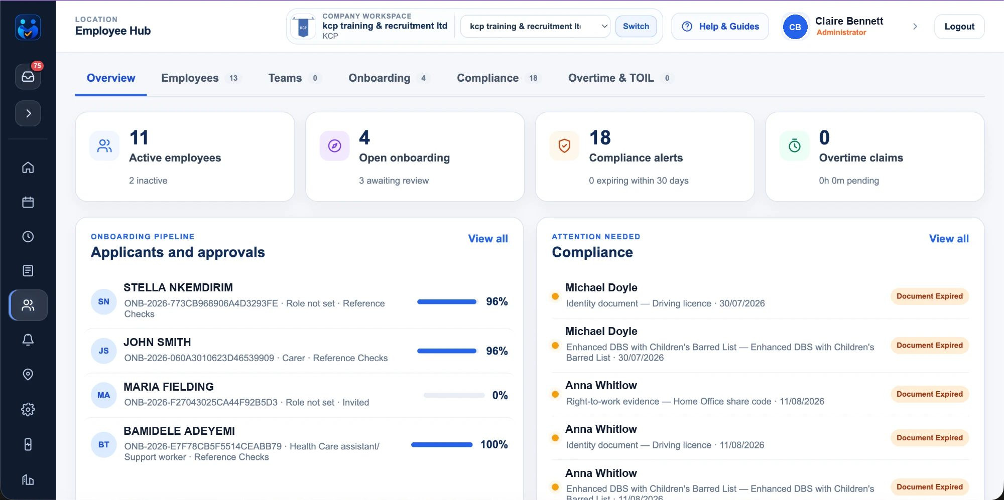 The real Exhale HR employee hub