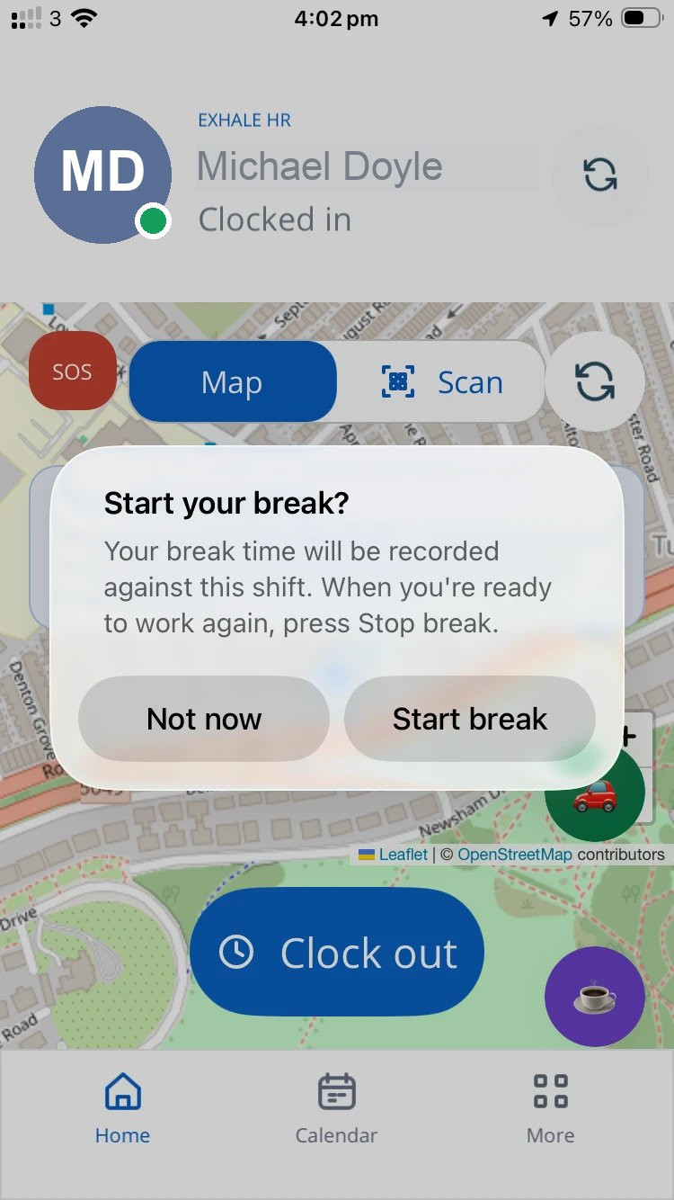 Start your break?